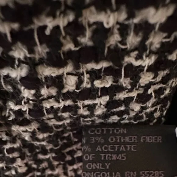 Express Monochrome Tweed Blazer - Picture 4 of 4